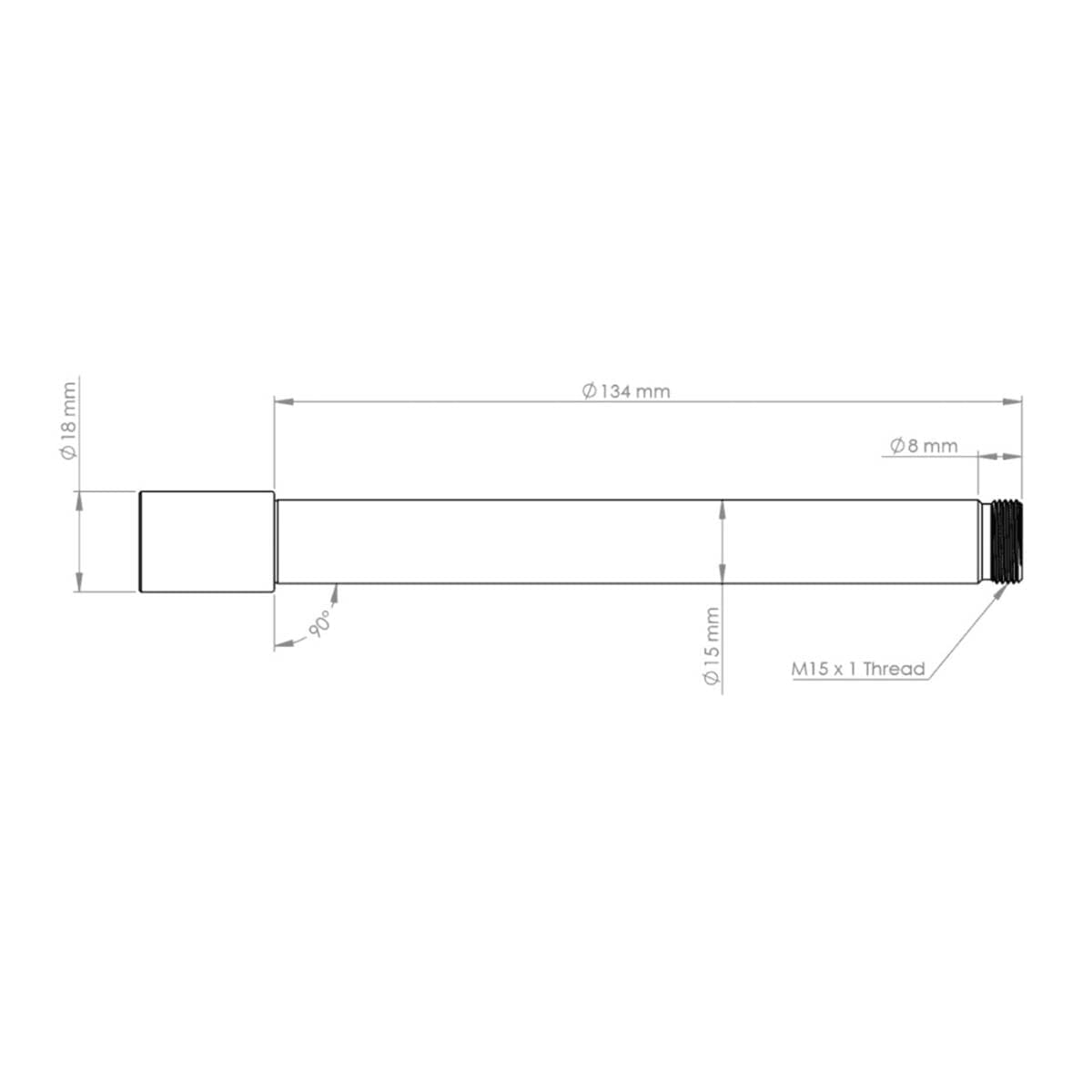 BURGTEC Front Wheel Axle for Ôhlins RXF 36 Forks Silver