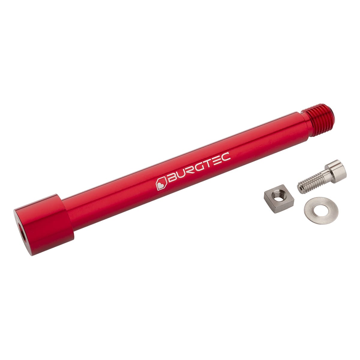 BURGTEC Front Wheel Axle for FOX Fork 15x110 mm Boost KaboltX 2021 Red