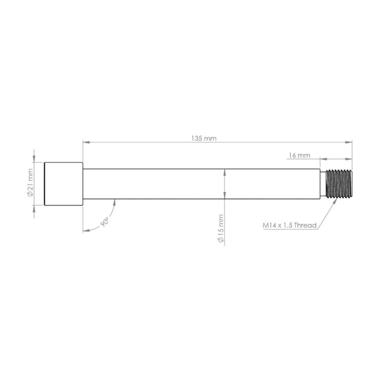 BURGTEC Front Wheel Axle for FOX Fork 15x110 mm Boost KaboltX 2021 Rose