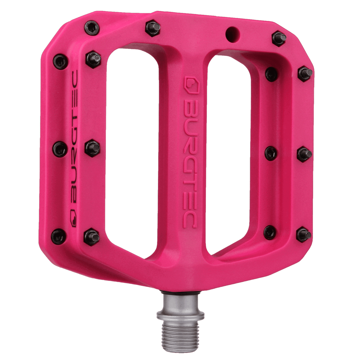 BURGTEC MK4 Composite Flat Pedals Toxic Barbie Pink