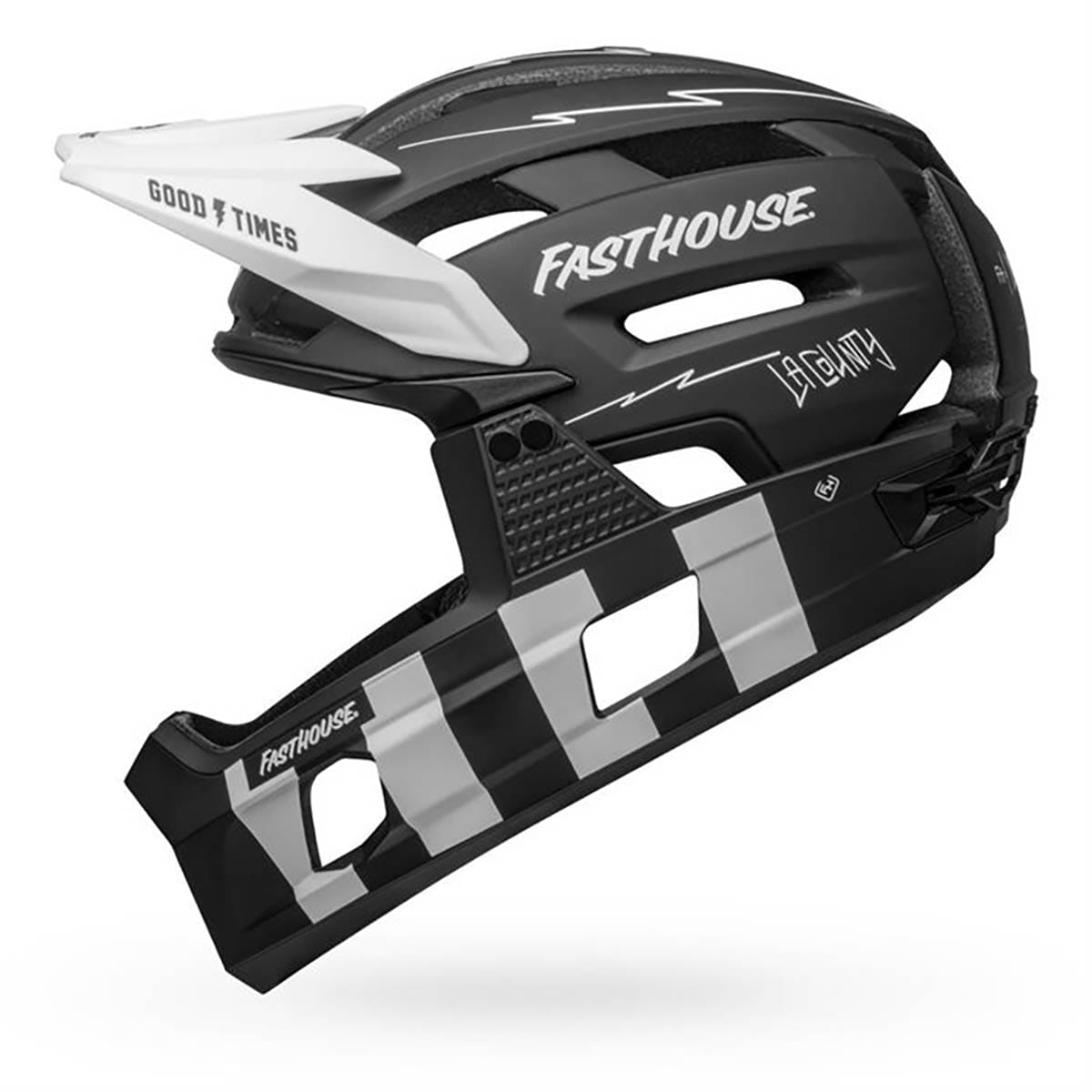 MTB helma BELL SUPER AIR R MIPS FAST HOUSE Černá/Bílá