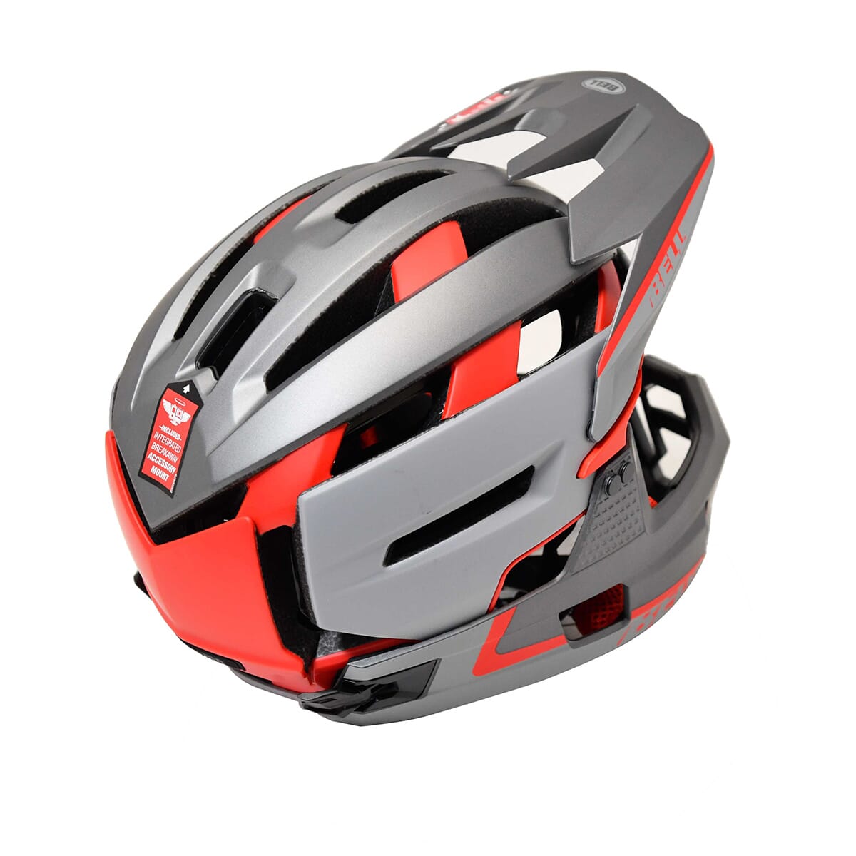 BELL SUPER AIR R MIPS MTB Helmet Grey/Red