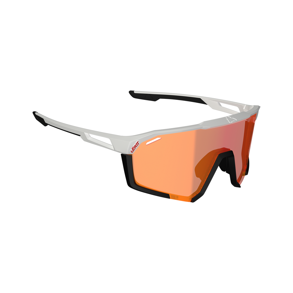 Okulary LEATT SPEEDVIZ PRO Białe Szkło Fotochromowe Iriz Cryztal Czerwone