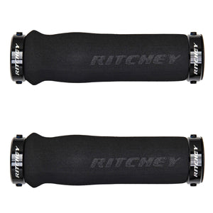 RITCHEY WCS ERGO HD Lock-On 129mm mustat kahvat
