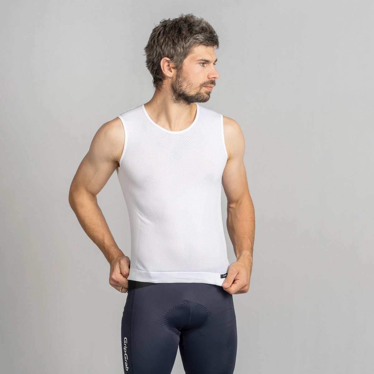 GRIPGRAB PACR SUMMER SEAMLESS Sleeveless Base Layer White