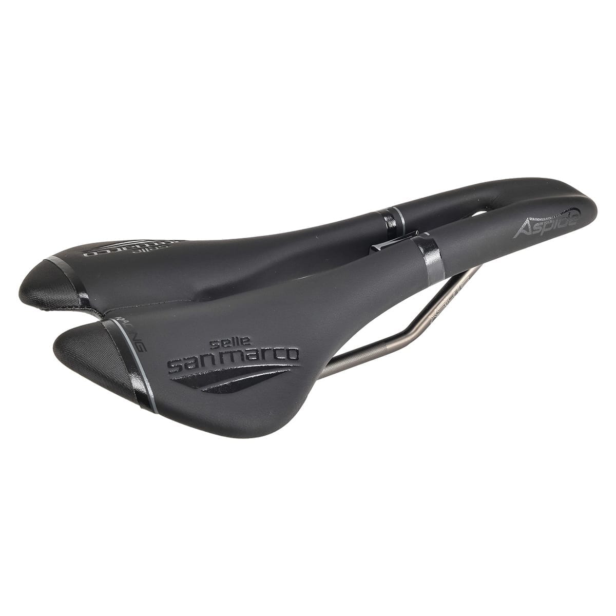 Sadel SELLE SAN MARCO ASPIDE RACING OPEN FIT WIDE Rails Xsilite