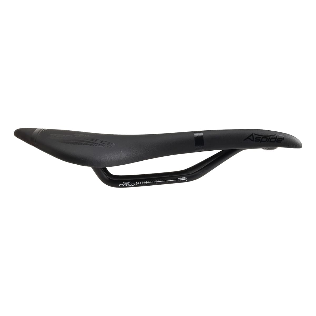 Sadel SELLE SAN MARCO ASPIDE DYNAMIC OPEN FIT WIDE Skenor Mangan Svart