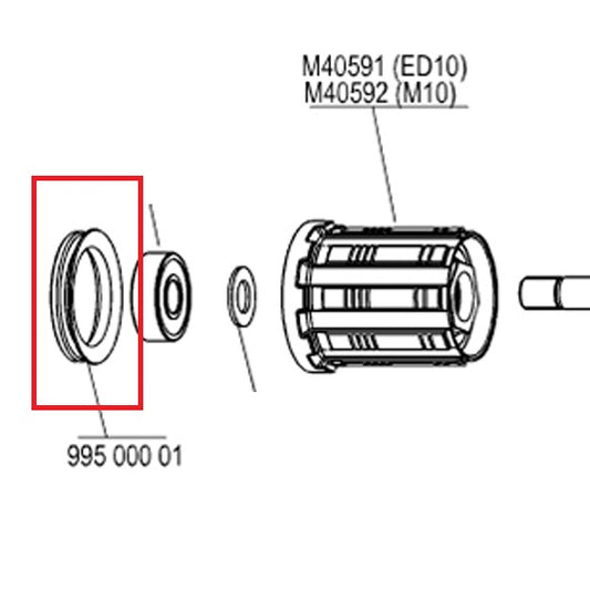 Lipzegel MAVIC voor Vrijlooplichaam FTS-L/FTS-X