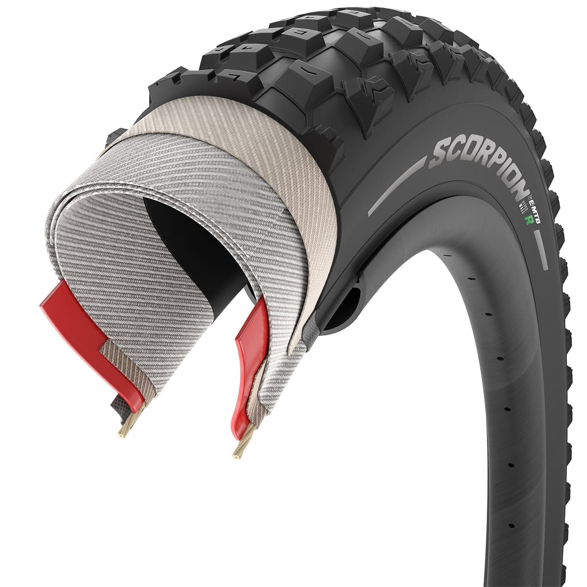 Dæk PIRELLI SCORPION E-MTB R 27.5x2.80 HyperWall Tubeless Ready Souple 4130600