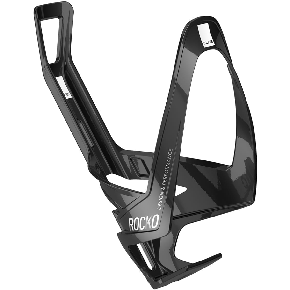 ELITE ROCKO Carbon Gloss Black Bottle Cage