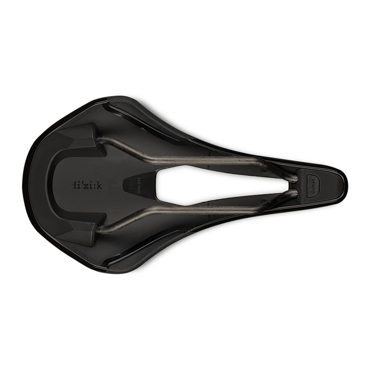 Sæde FIZIK VENTO ARGO R1 140 mm Carbon skinnebeslag