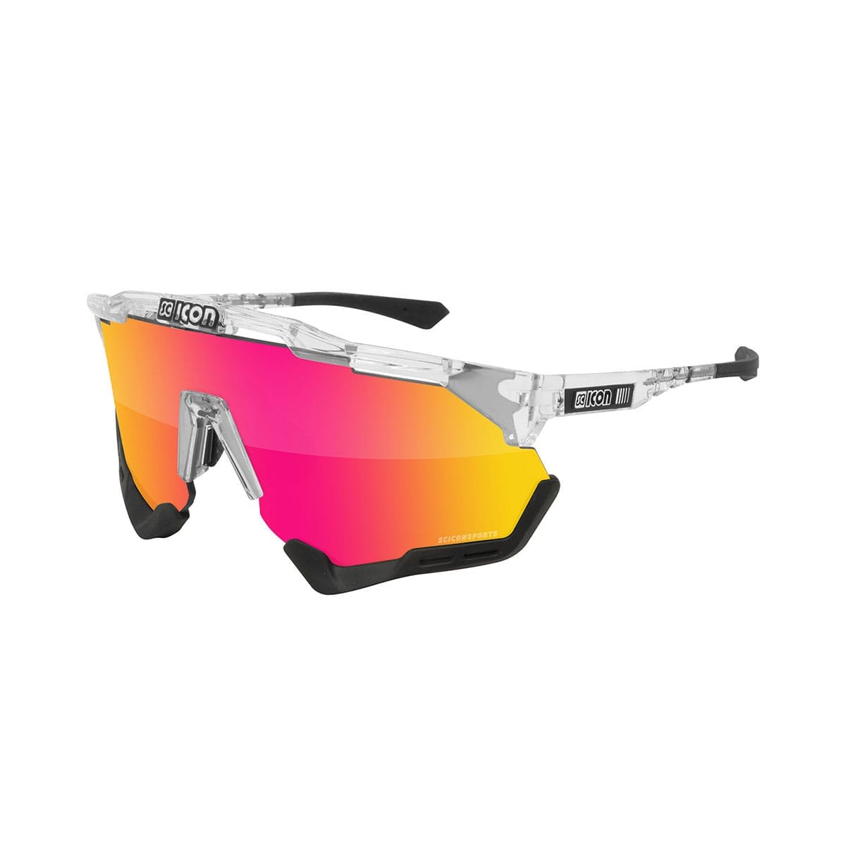 SCICON AEROSHADE Translucent Iridium Red Glasses
