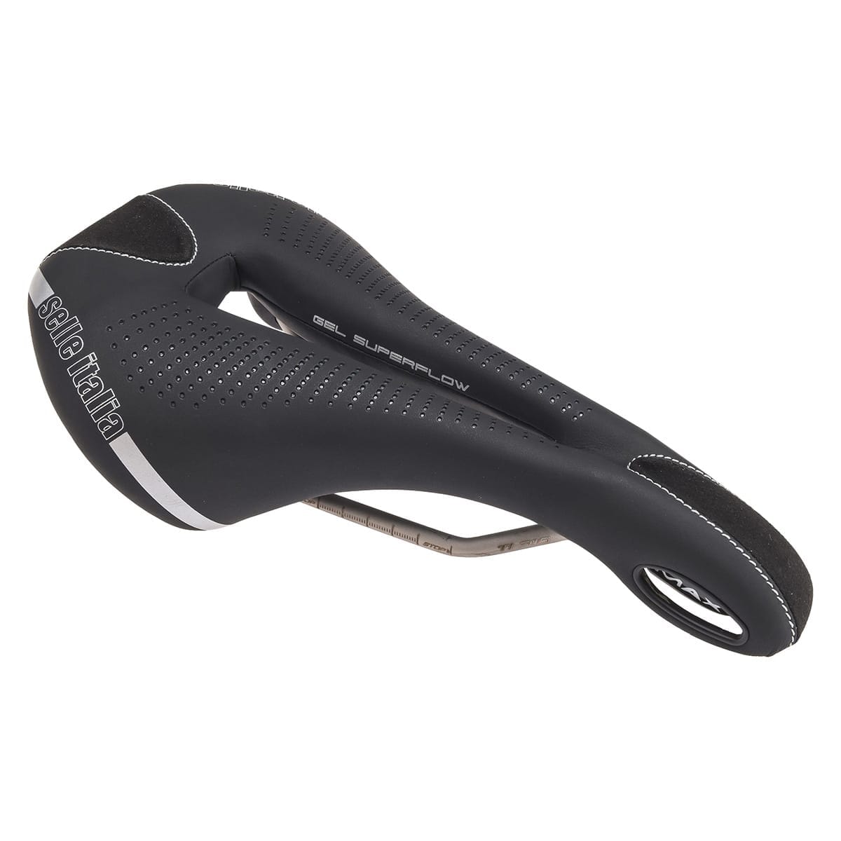 Saddle SELLE ITALIA MAX FLITE GEL SUPERFLOW L TI316 Rails