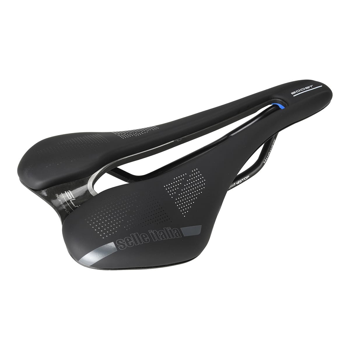 Sadel ITALIA SLR BOOST SUPERFLOW L Mangan skinnebjælker
