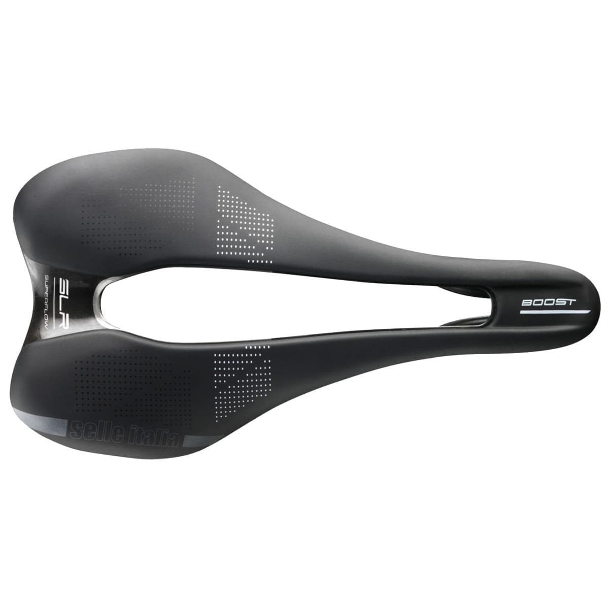 Sadel ITALIA SLR BOOST SUPERFLOW L Mangan skinnebjælker