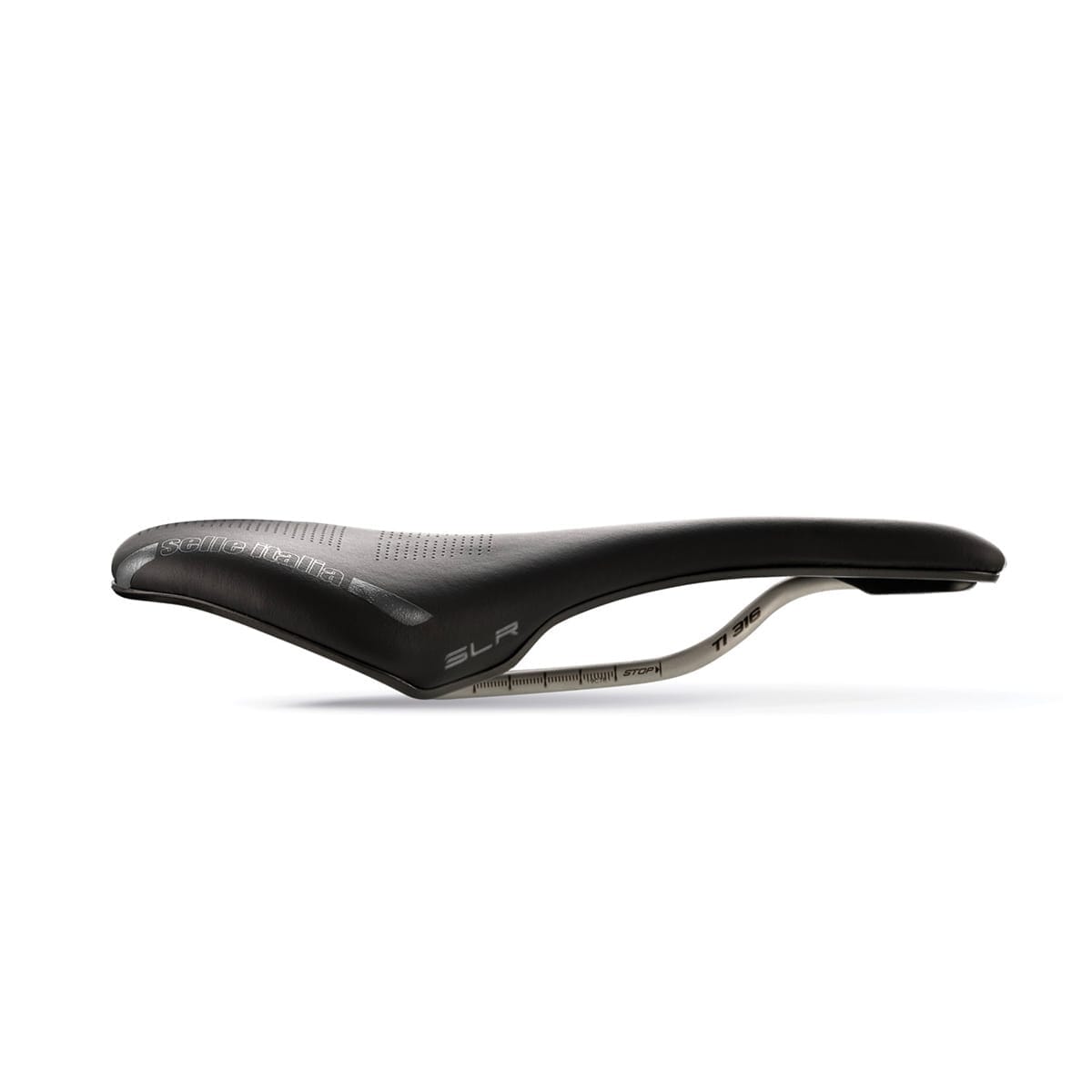 Sadel ITALIA SLR BOOST ENDURANCE SUPERFLOW L Skinnebjælker Ti316