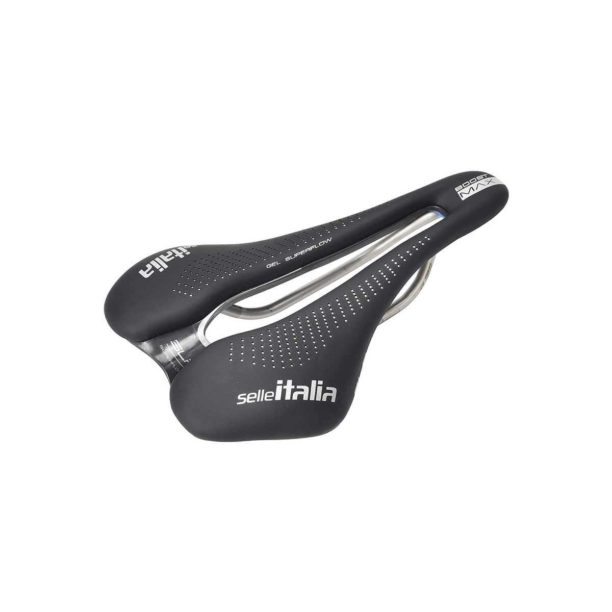 Sadel SELLE ITALIA MAX SLR BOOST GEL TI316 SUPERFLOW 155mm skinne TI316