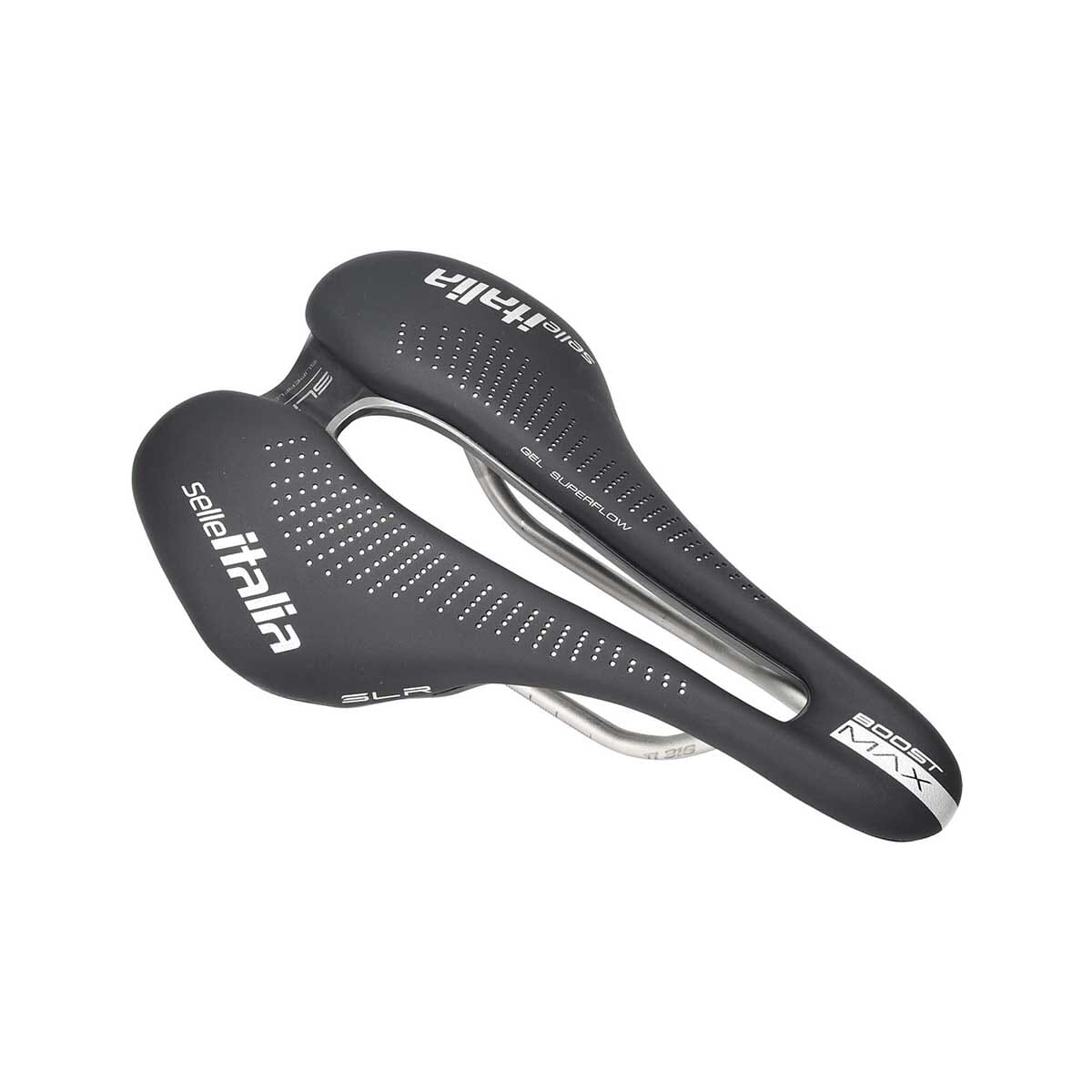 Sadel SELLE ITALIA MAX SLR BOOST GEL TI316 SUPERFLOW 155mm skinne TI316