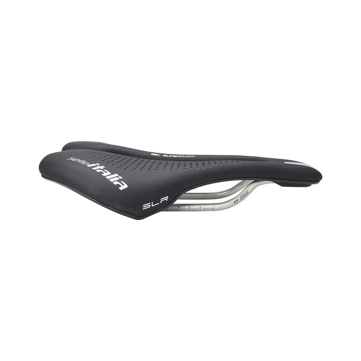Sadel SELLE ITALIA MAX SLR BOOST GEL TI316 SUPERFLOW 155mm skinne TI316