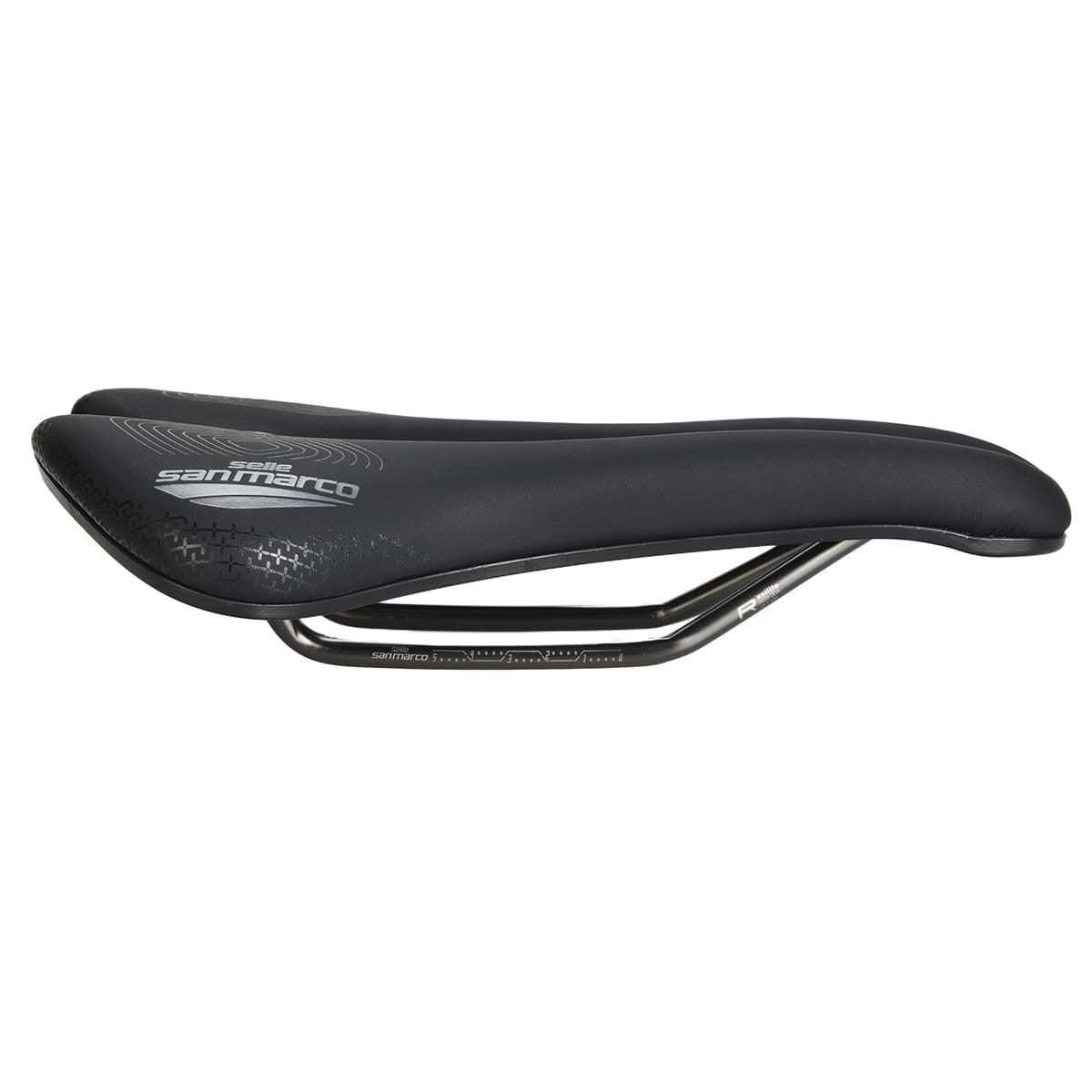 Saddle SELLE SAN MARCO APSIDE SHORT SUPERCOMFORT OPEN-FIT RACING 149mm Manganese Rails