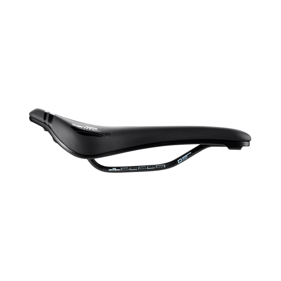 Sadel SAN MARCO GROUND SHORT OPEN-FIT DYNAMIC 140mm Sort