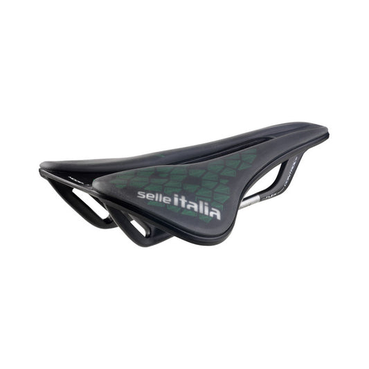 Siodło SELLE ITALIA MODEL X GREEN SUPERFLOW LEAF L Szyny Fec Zielone/Czarne