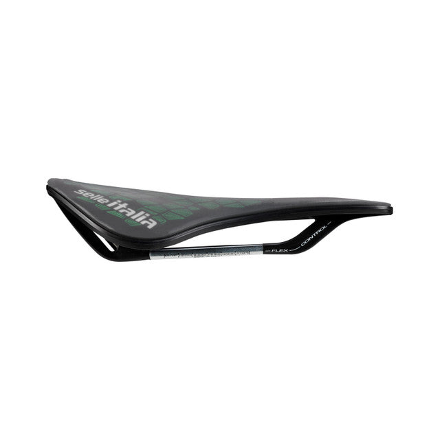 SELLE ITALIA MODEL X GREEN SUPERFLOW LEAF L FEC-kiskot vihreä/musta -satula