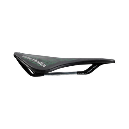 Sadul SELLE ITALIA MODEL X GREEN SUPERFLOW LEAF L Rails Fec Roheline/Must