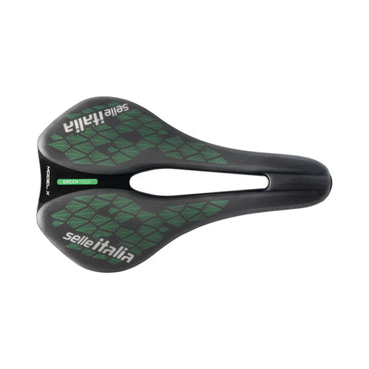 Sedlo SELLE ITALIA MODEL X GREEN SUPERFLOW LEAF L lyžiny Fec zelené/čierne