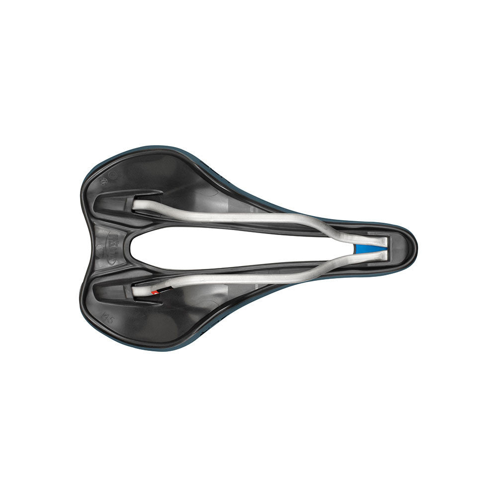 Siodełko SELLE ITALIA SLR BOOST GRAVEL SUPERFLOW L Szyny TI316 Niebieskie