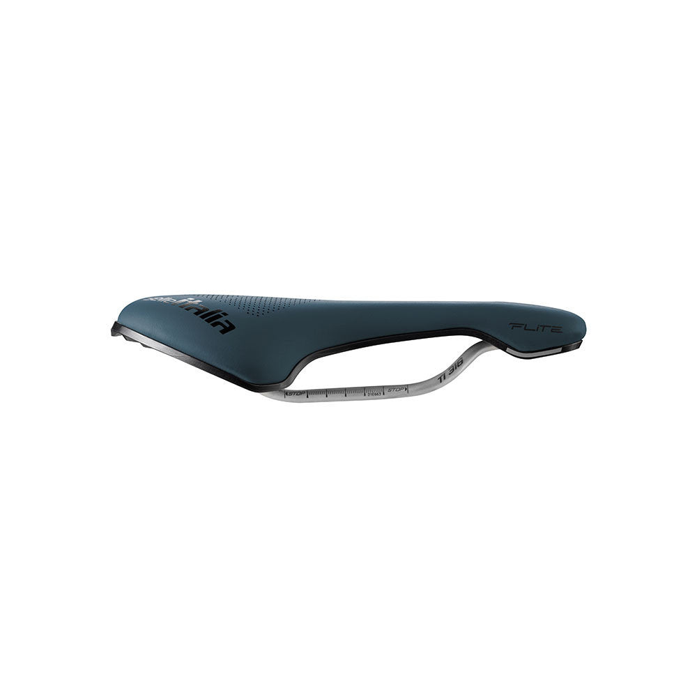 SELLE ITALIA FLITE BOOST GRAVEL SUPERFLOW S TI316 Rails Blue Saddle