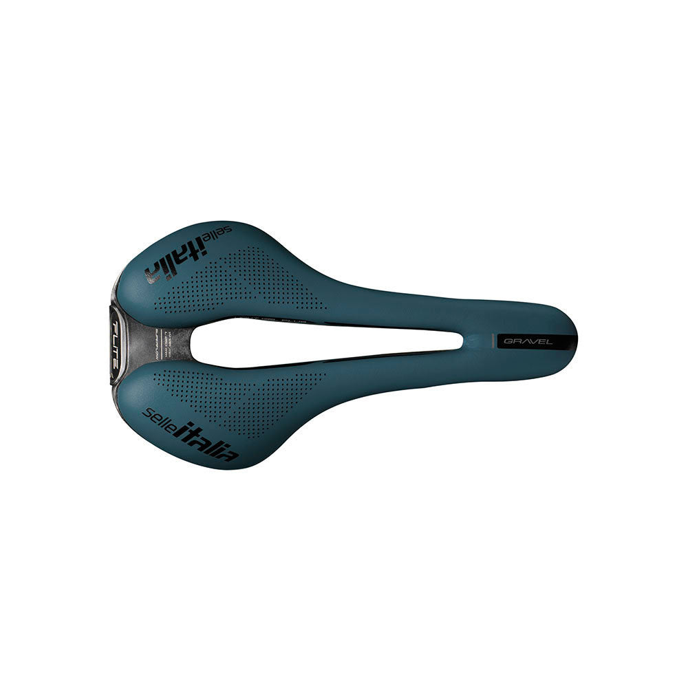 SELLE ITALIA FLITE BOOST GRAVEL SUPERFLOW S TI316 Rails Blue Saddle