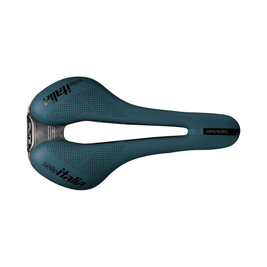 SELLE ITALIA FLITE BOOST GRAVEL SUPERFLOW S TI316 Rails Blue Saddle