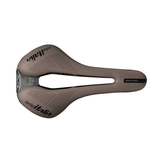 Sedlo SELLE ITALIA FLITE BOOST GRAVEL SUPERFLOW S Rails TI316 Hnědá