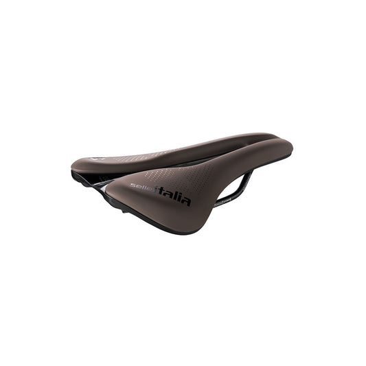 Sadel SELLE ITALIA NOVUS BOOST EVO GRAVEL SUPERFLOW TM L Rails Mangan Brun