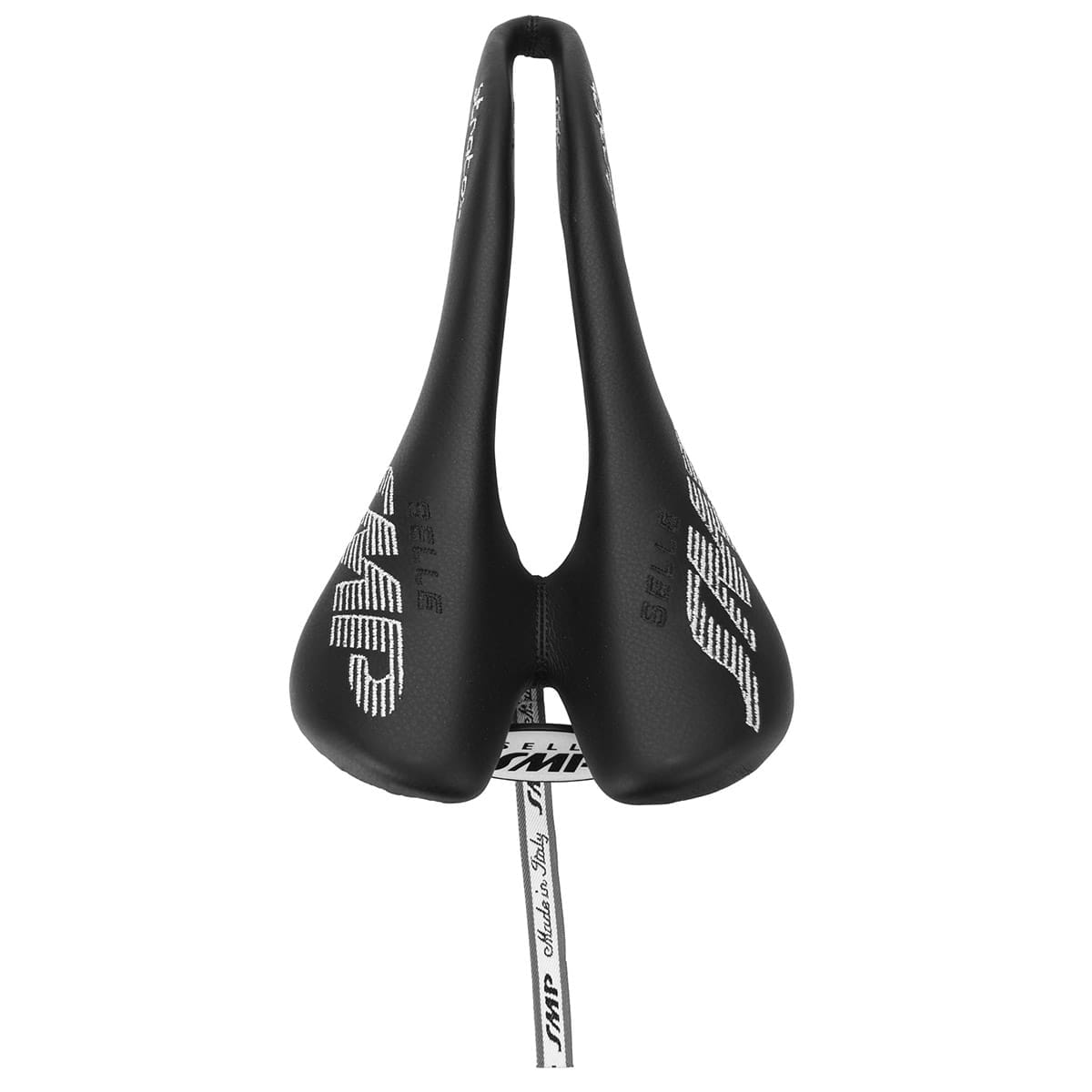 Selle SMP STRATOS Læder Rustfri Skinne Sort