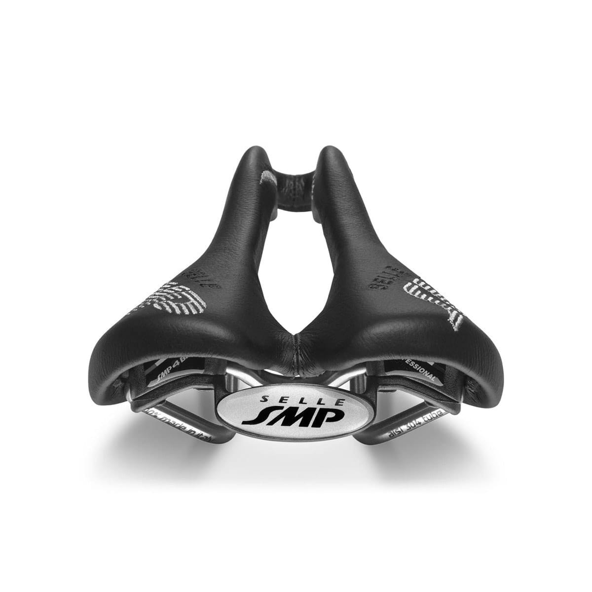 Selle SMP STRATOS Læder Rustfri Skinne Sort