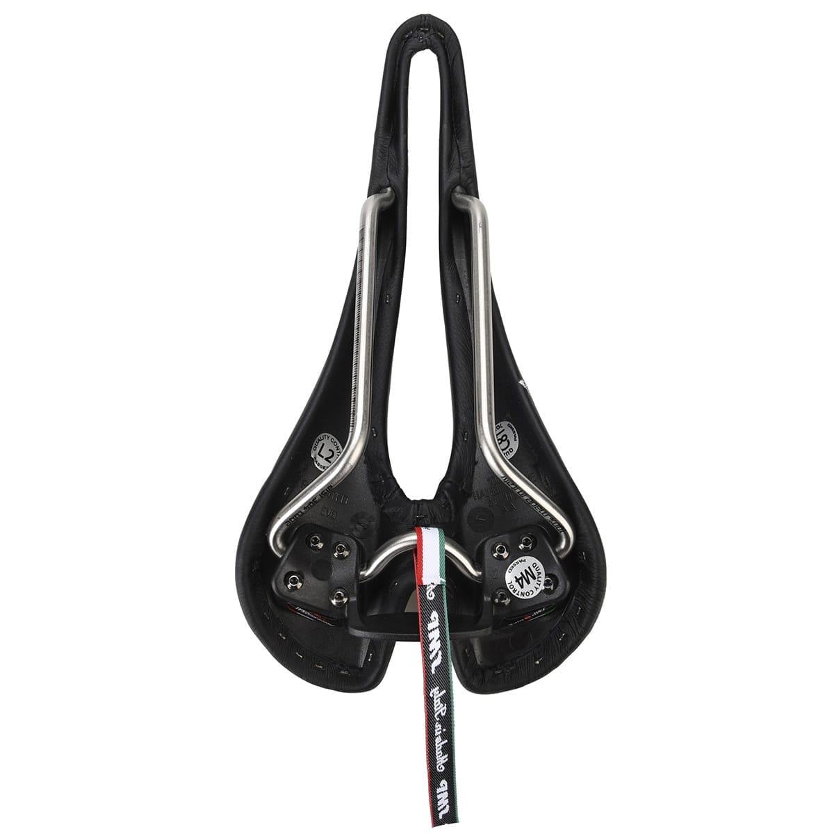 Selle SMP STRATOS Læder Rustfri Skinne Sort