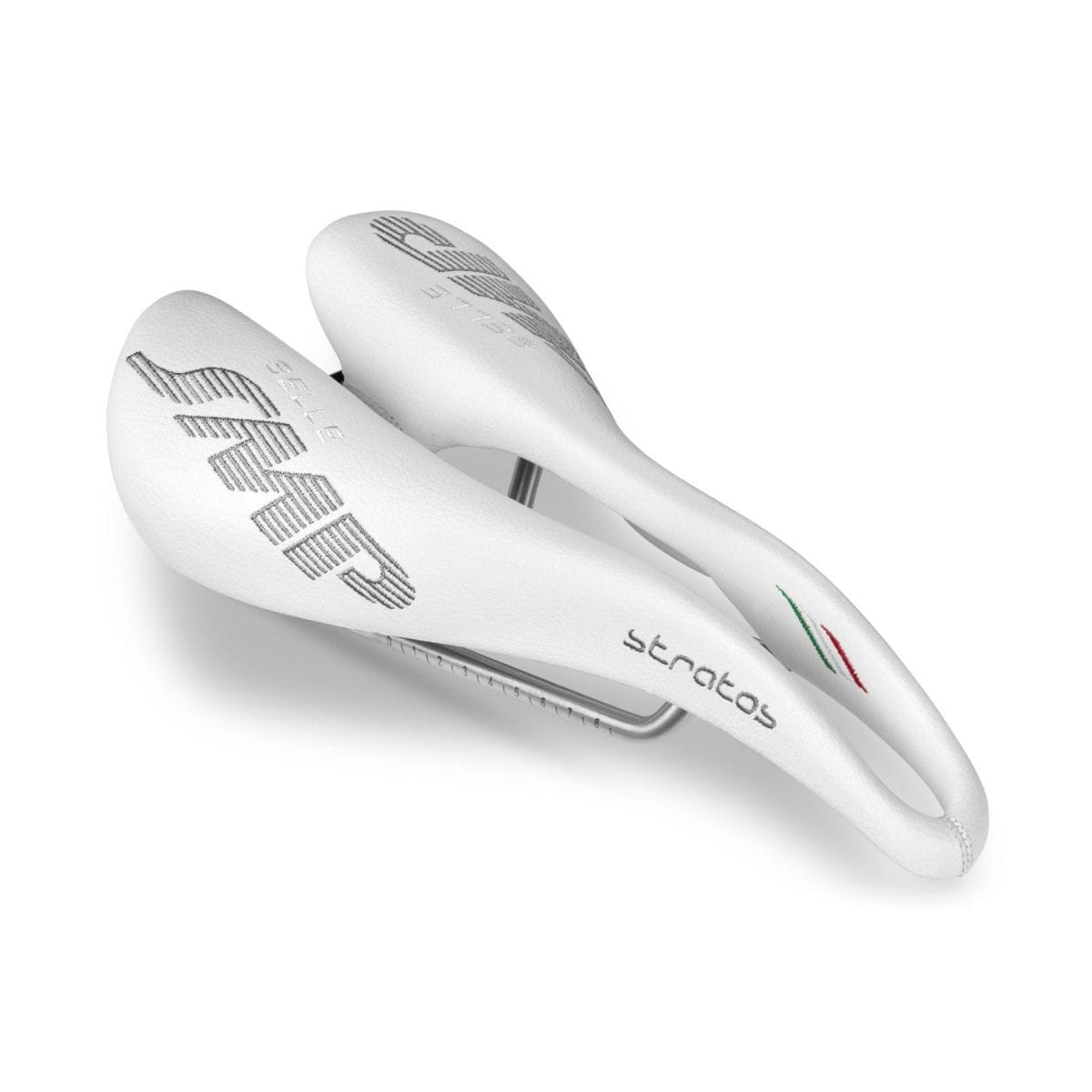 Selle SMP STRATOS Læder Rustfri Skinne Sort