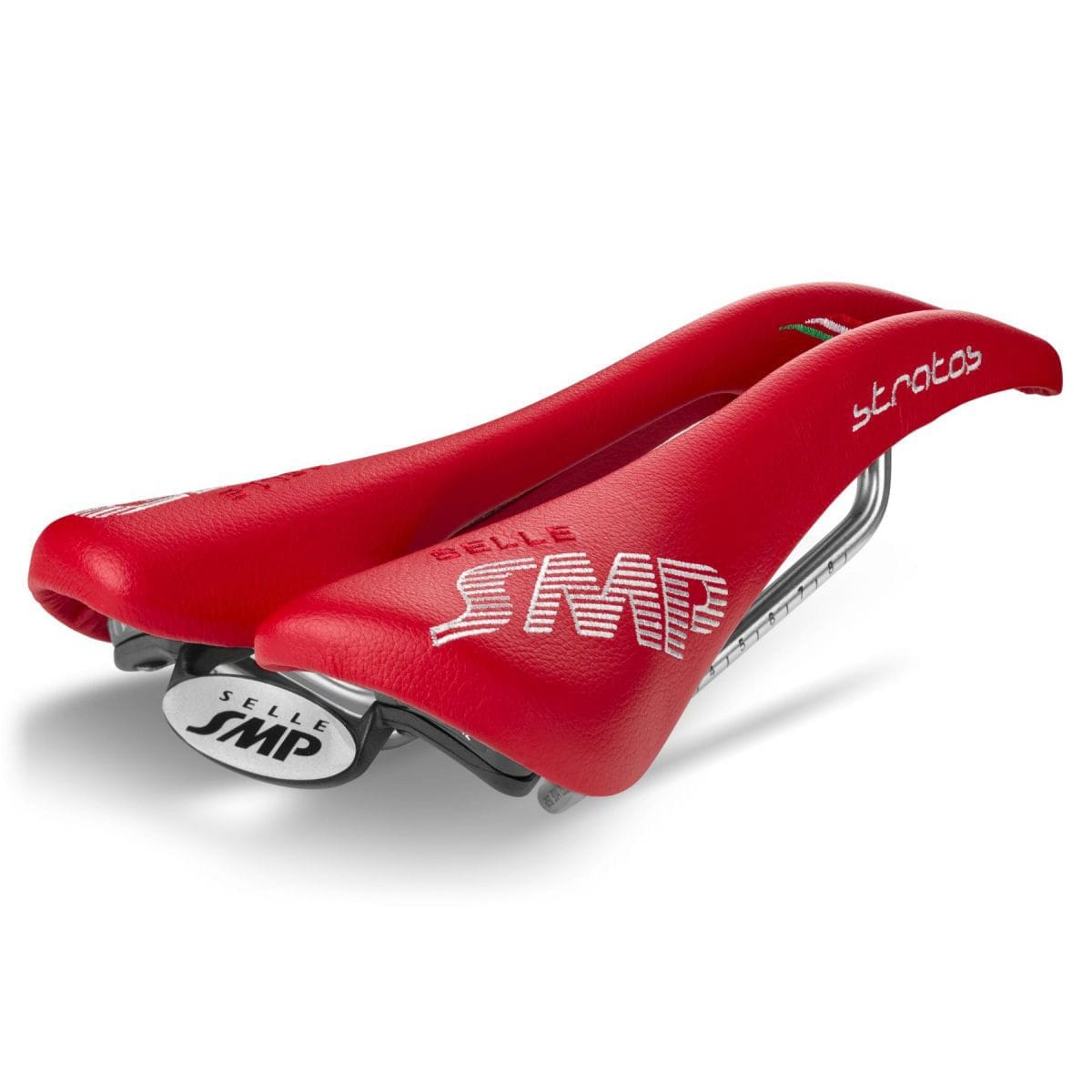 Selle SMP STRATOS Læder Rustfri Skinne Sort