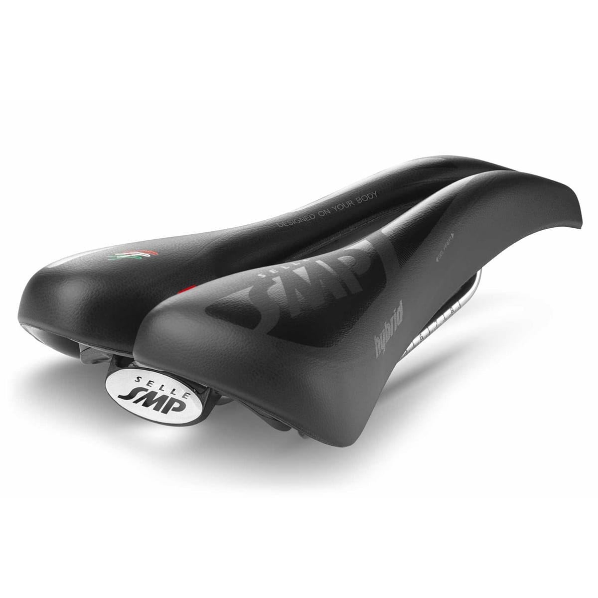 Selle SMP HYBRIDE GEL bredde 140mm stålskinne
