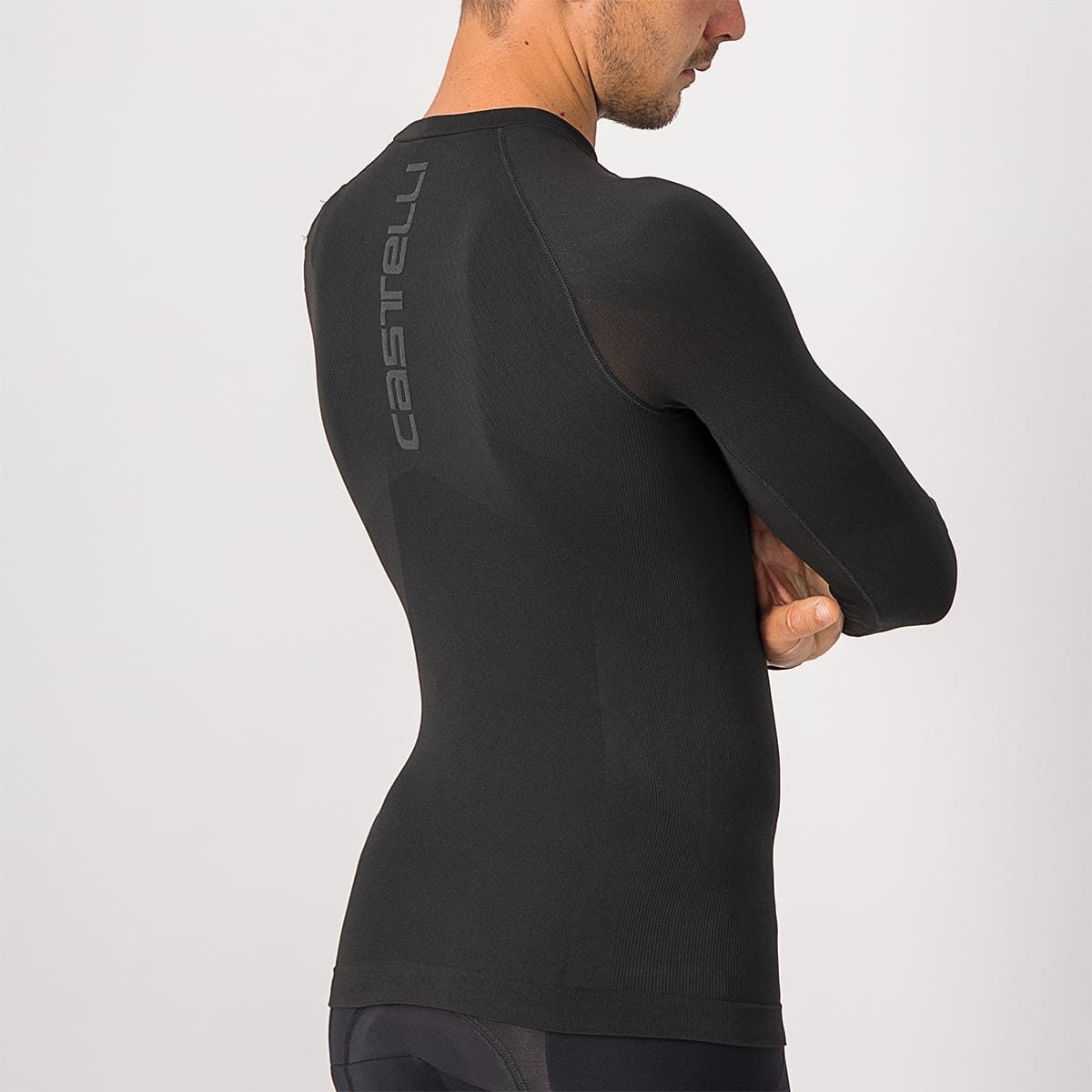 Undertrøje CASTELLI CORE SEAMLESS Langærmet Sort