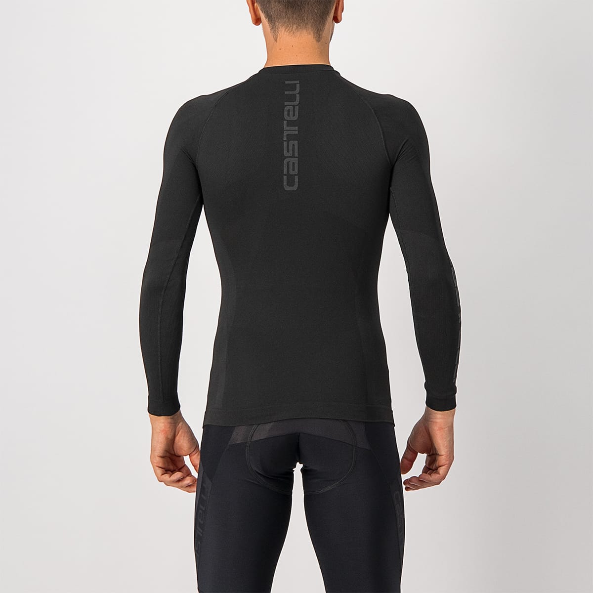 Undertrøje CASTELLI CORE SEAMLESS Langærmet Sort