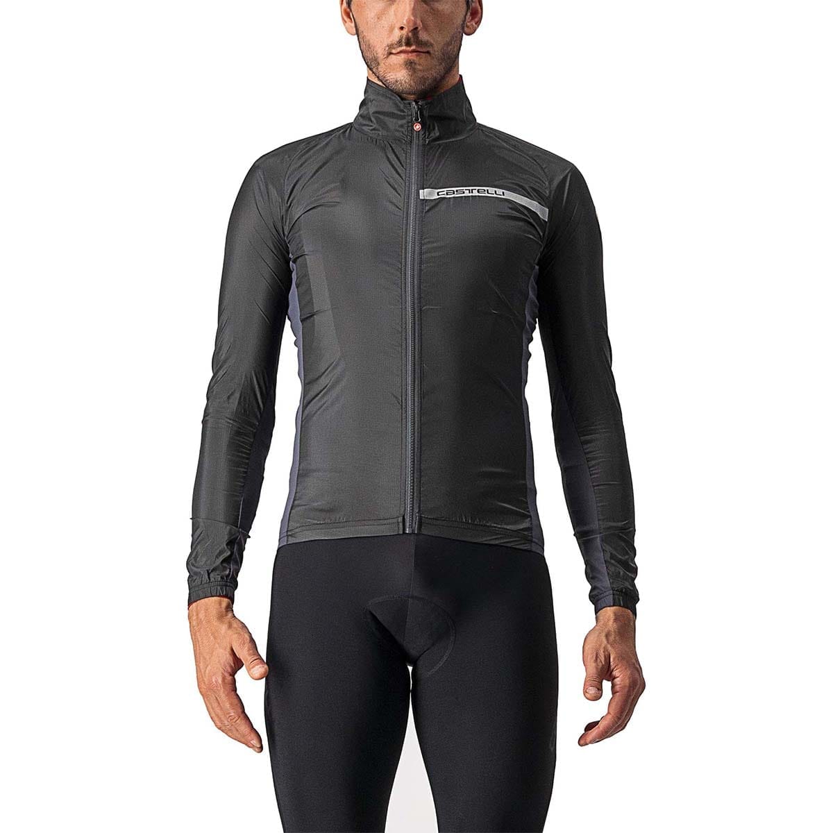 Jacket CASTELLI SQUADRA STRETCH Μαύρο/Γκρι 