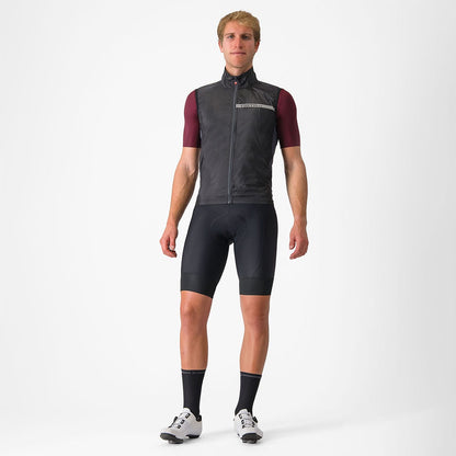Prsluk CASTELLI SQUADRA STRETCH Crno/Sivi