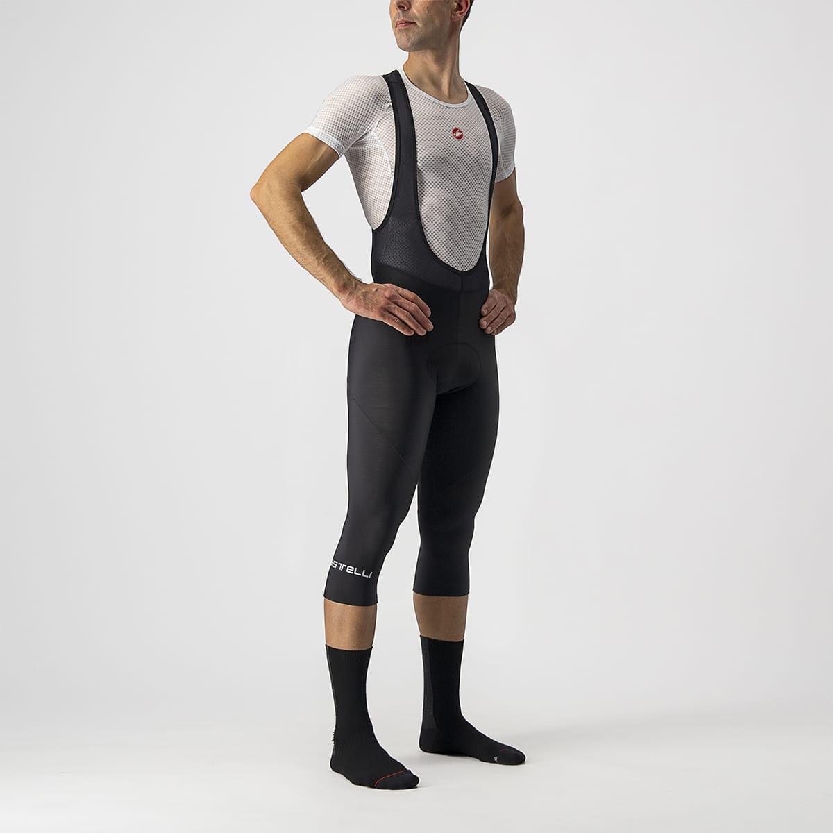 CASTELLI ENTRATA THERMAL 3/4 Bib-Shorts Sort