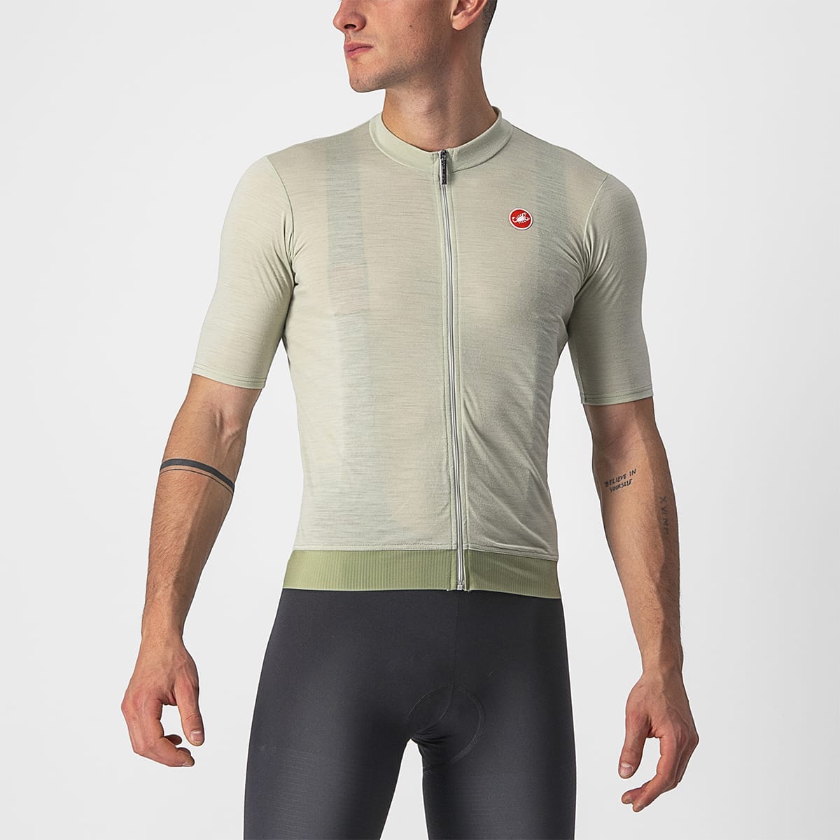 Cykeltröja CASTELLI ESSENZA Kortärmad Grön