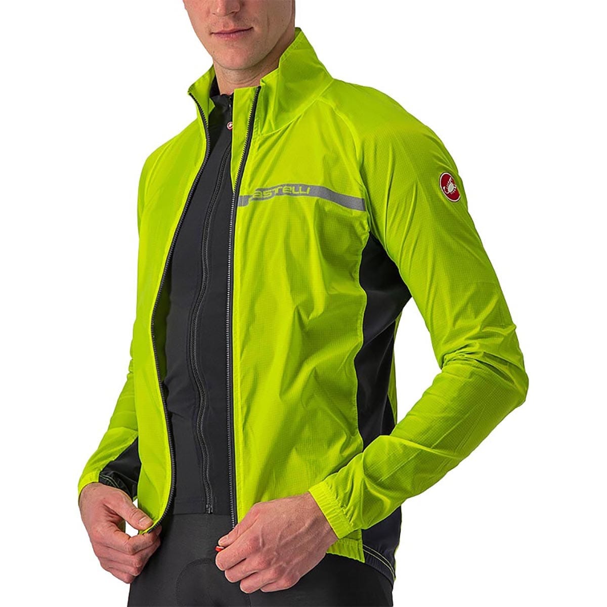 Jacka CASTELLI SQUADRA STRETCH Gul/Grå