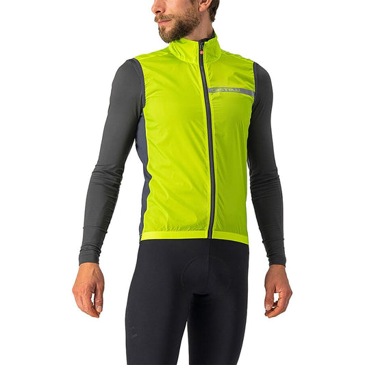 Γιλέκο CASTELLI SQUADRA STRETCH Κίτρινο/Γκρι