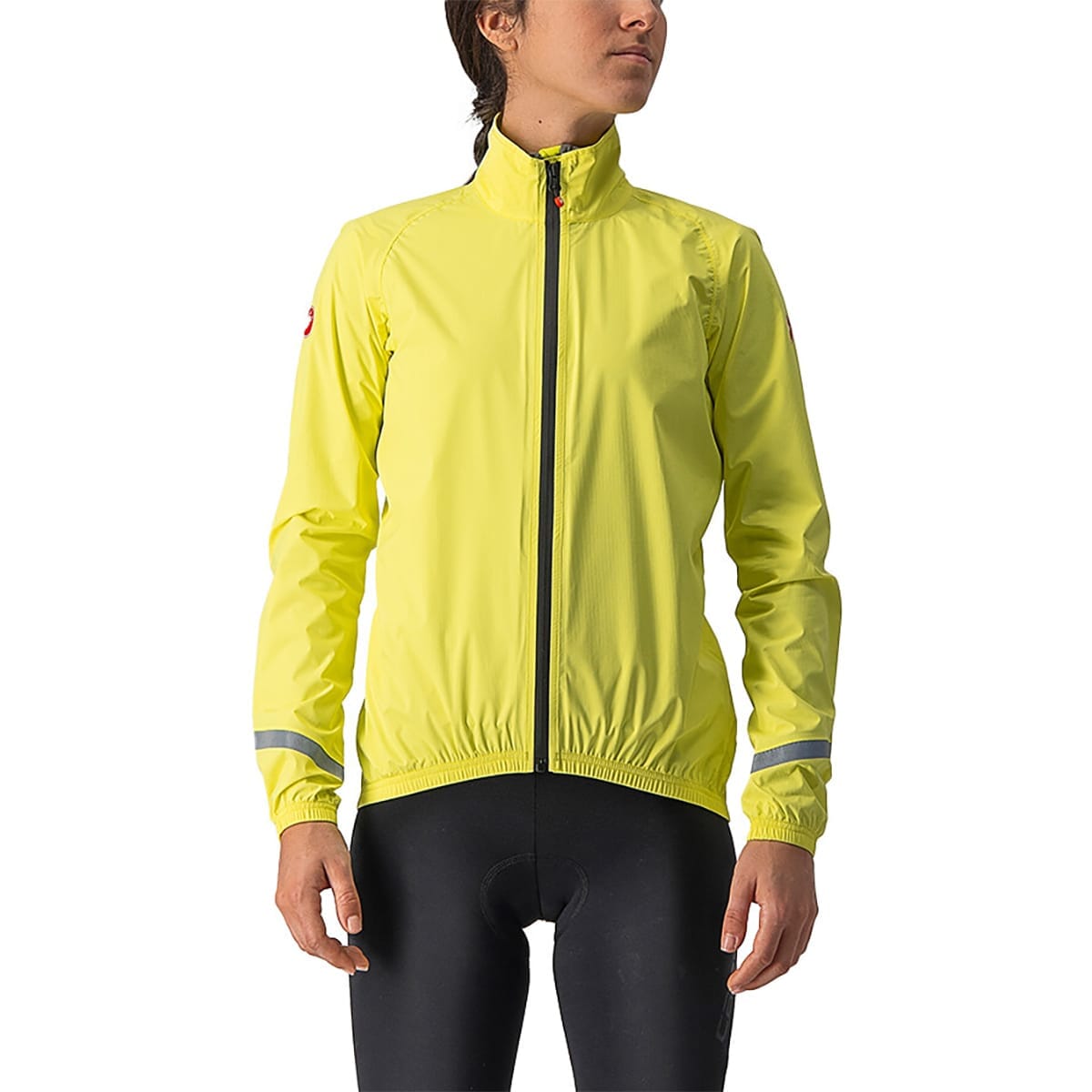 Jacket CASTELLI EMERGENCY 2 RAIN Dames Geel